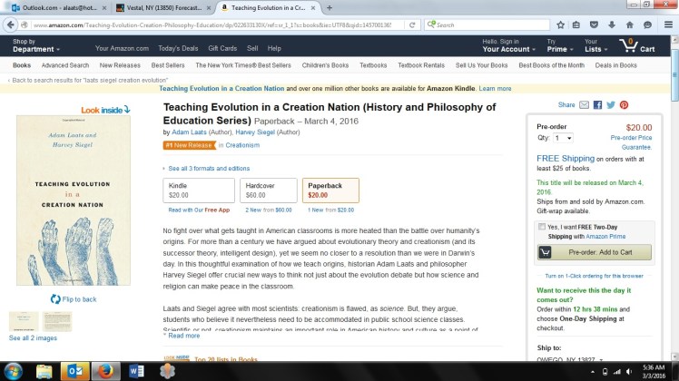 Creationism number one release
